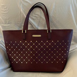 Michael Kors Cranberry Jersey Shopper Tote